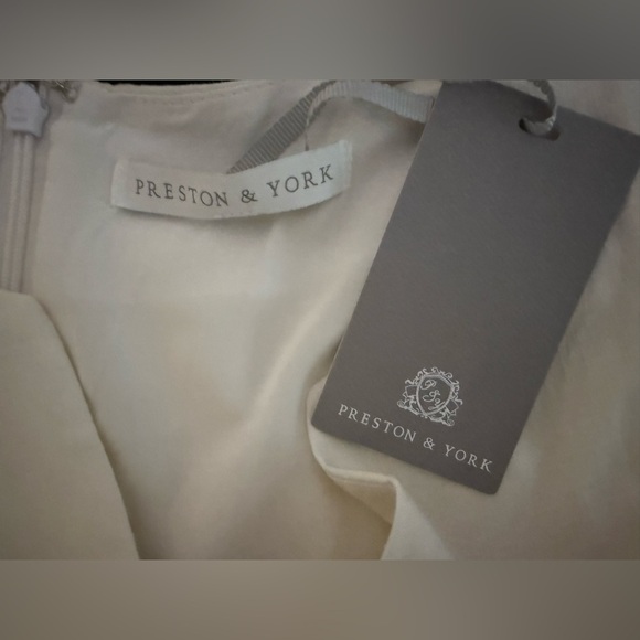 ✨ PRESTON & YORK WHITE LINEN DRESS | SIZE: 8 | NWT ✨ - Picture 7 of 10
